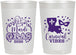 Personalized Mardi Gras 22 oz Frosted Cups - Fleur De Lis Carnaval | 190012