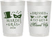 Personalized Mardi Gras 22 oz Frosted Cups - Fleur De Lis | 190015
