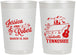 Personalized Wedding 22 oz Frosted Cups - Tennessee | 191
