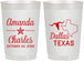 Personalized Wedding 22 oz Frosted Cups - Texas | 192