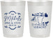 Personalized Wedding 22 oz Frosted Cups - Vermont | 194