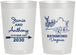 Personalized Wedding 22 oz Frosted Cups - Virginia | 195