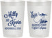 Personalized Wedding 22 oz Frosted Cups - West Virginia | 197