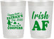 Personalized St Patricks Day 22 oz Frosted Cups - Irish Af Leprechaun | 200012