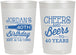 Personalized Birthday 22 oz Frosted Cups - Cheers Beers To 40 Years | 20002