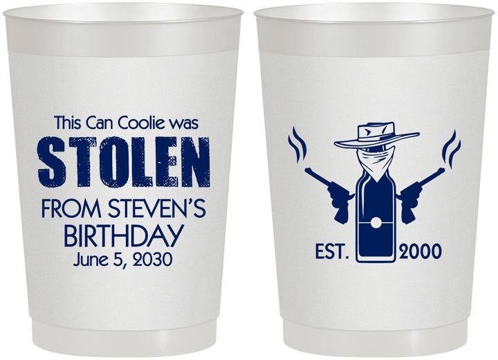 Personalized Birthday 22 oz Frosted Cups - 30th | 20007