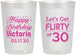 Personalized Birthday 22 oz Frosted Cups - Flirty At 30 | 20015