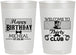 Personalized Birthday 22 oz Frosted Cups - 30th | 20018
