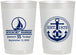 Personalized Birthday 22 oz Frosted Cups - 55th Nautical | 20025