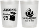 Personalized Birthday 22 oz Frosted Cups - 75th Shipwrecked | 20029