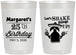 Personalized Birthday 22 oz Frosted Cups - 25th Fiesta | 20035