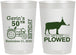 Personalized Birthday 22 oz Frosted Cups - 50th Lets Get Plowed | 20037