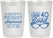 Personalized Birthday 22 oz Frosted Cups - 40th | 20048