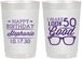 Personalized Birthday 22 oz Frosted Cups - 50th | 20049