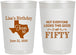 Personalized Birthday 22 oz Frosted Cups - 50th | 20051