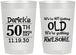 Personalized Birthday 22 oz Frosted Cups - 50th | 20052