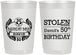 Personalized Birthday 22 oz Frosted Cups - 50th | 20068