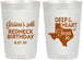 Personalized Birthday 22 oz Frosted Cups - 30th Redneck Texas | 20072