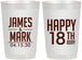 Personalized Birthday 22 oz Frosted Cups - 18th | 20074