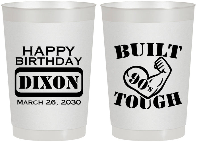 Personalized Birthday 22 oz Frosted Cups - Built Tough | 20078