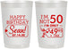 Personalized Birthday 22 oz Frosted Cups - 50th | 20080