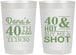 Personalized Birthday 22 oz Frosted Cups - 40th | 20086