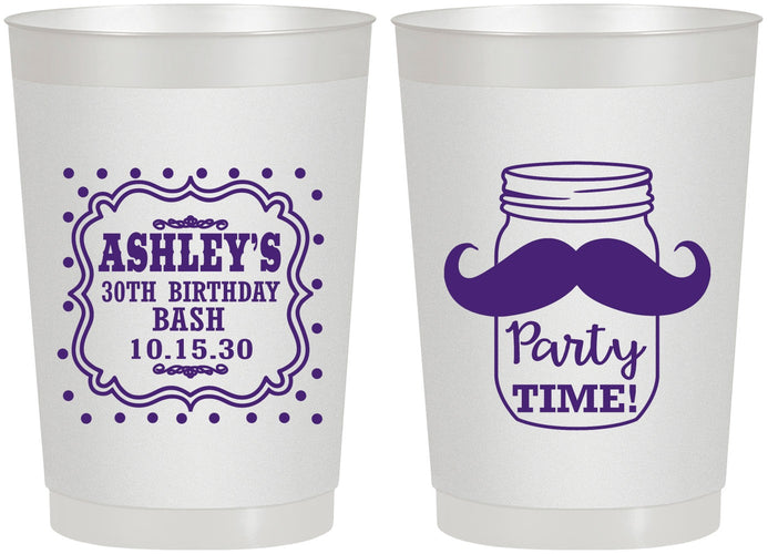 Personalized Birthday 22 oz Frosted Cups - 20th | 20096