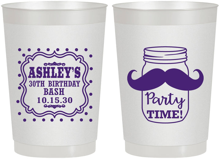 Personalized Birthday 22 oz Frosted Cups - 20th | 20096