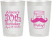 Personalized Birthday 22 oz Frosted Cups - 30th | 20104