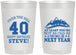 Personalized Birthday 22 oz Frosted Cups - 40th Over The Hill | 20123