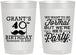 Personalized Birthday 22 oz Frosted Cups - 40th | 20130