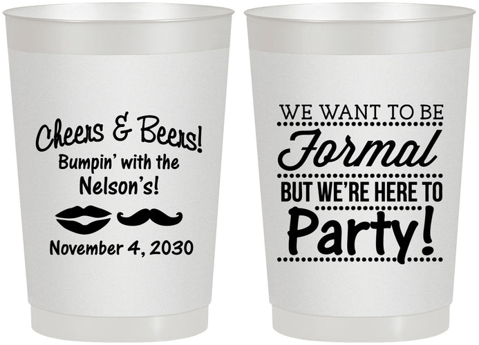 Personalized Birthday 22 oz Frosted Cups - Cheers Beers Formal | 20133
