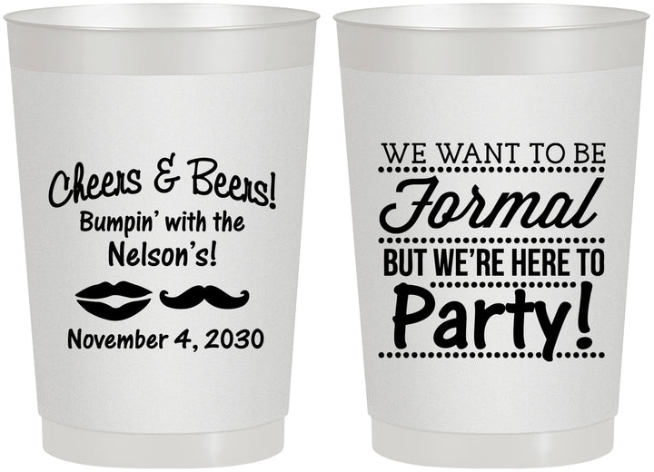 Personalized Birthday 22 oz Frosted Cups - Cheers Beers Formal | 20133