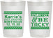Personalized Birthday 22 oz Frosted Cups - Christmas Eat Drink Tacky | 20137