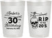 Personalized Birthday 22 oz Frosted Cups - 30th Rip 20 | 20140