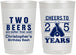 Personalized Birthday 22 oz Frosted Cups - Cheers To 25 Years | 20163