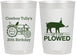 Personalized Birthday 22 oz Frosted Cups - 30th Get Plowed | 20166