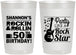 Personalized Birthday 22 oz Frosted Cups - 50th Rock Star | 20173
