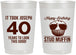 Personalized Birthday 22 oz Frosted Cups - 40th Stud Muffin | 20183