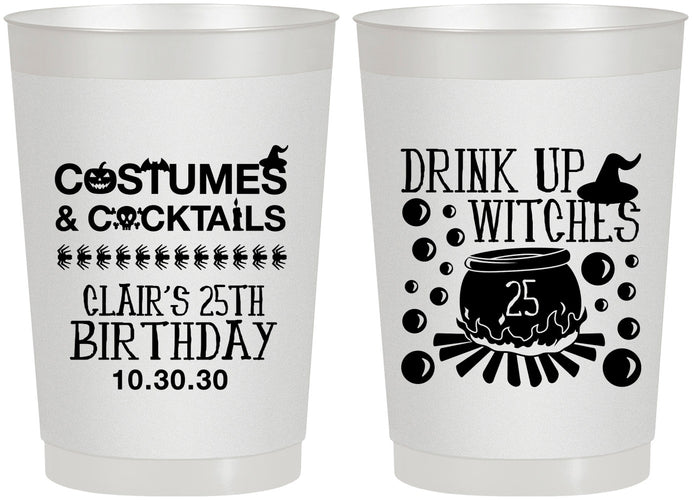 Personalized Birthday 22 oz Frosted Cups - 25th Halloween | 20184