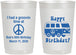Personalized Birthday 22 oz Frosted Cups - 60th | 20186