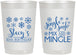 Personalized Birthday 22 oz Frosted Cups - 30th Christmas | 20188