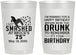 Personalized Birthday 22 oz Frosted Cups - 75th | 20195