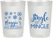 Personalized Birthday 22 oz Frosted Cups - 25th Christmas | 20197