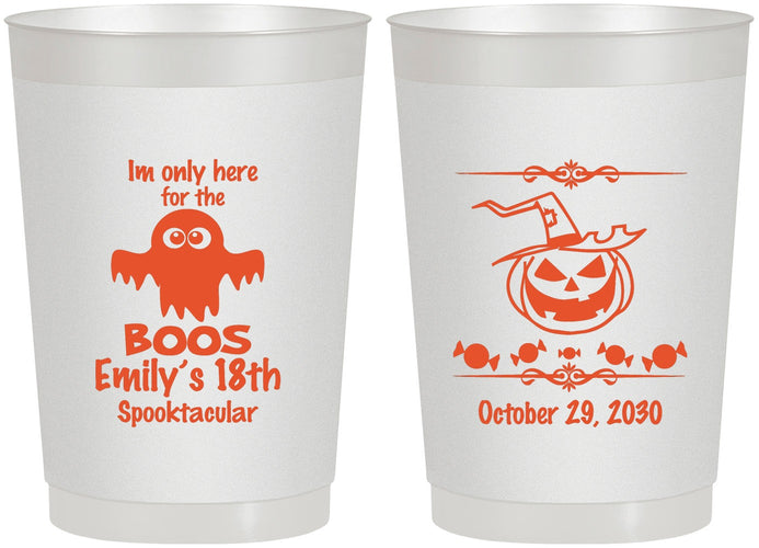 Personalized Birthday 22 oz Frosted Cups - 18th Halloween | 20199