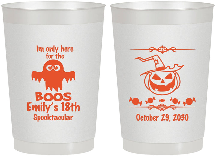 Personalized Birthday 22 oz Frosted Cups - 18th Halloween | 20199