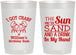 Personalized Birthday 22 oz Frosted Cups - Sun Sand Drink Hand | 20205