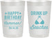 Personalized Birthday 22 oz Frosted Cups - Drink Up Beaches | 20208