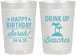 Personalized Birthday 22 oz Frosted Cups - Drink Up Beaches | 20209