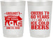 Personalized Birthday 22 oz Frosted Cups - 60th Barbeque Bbq | 20217